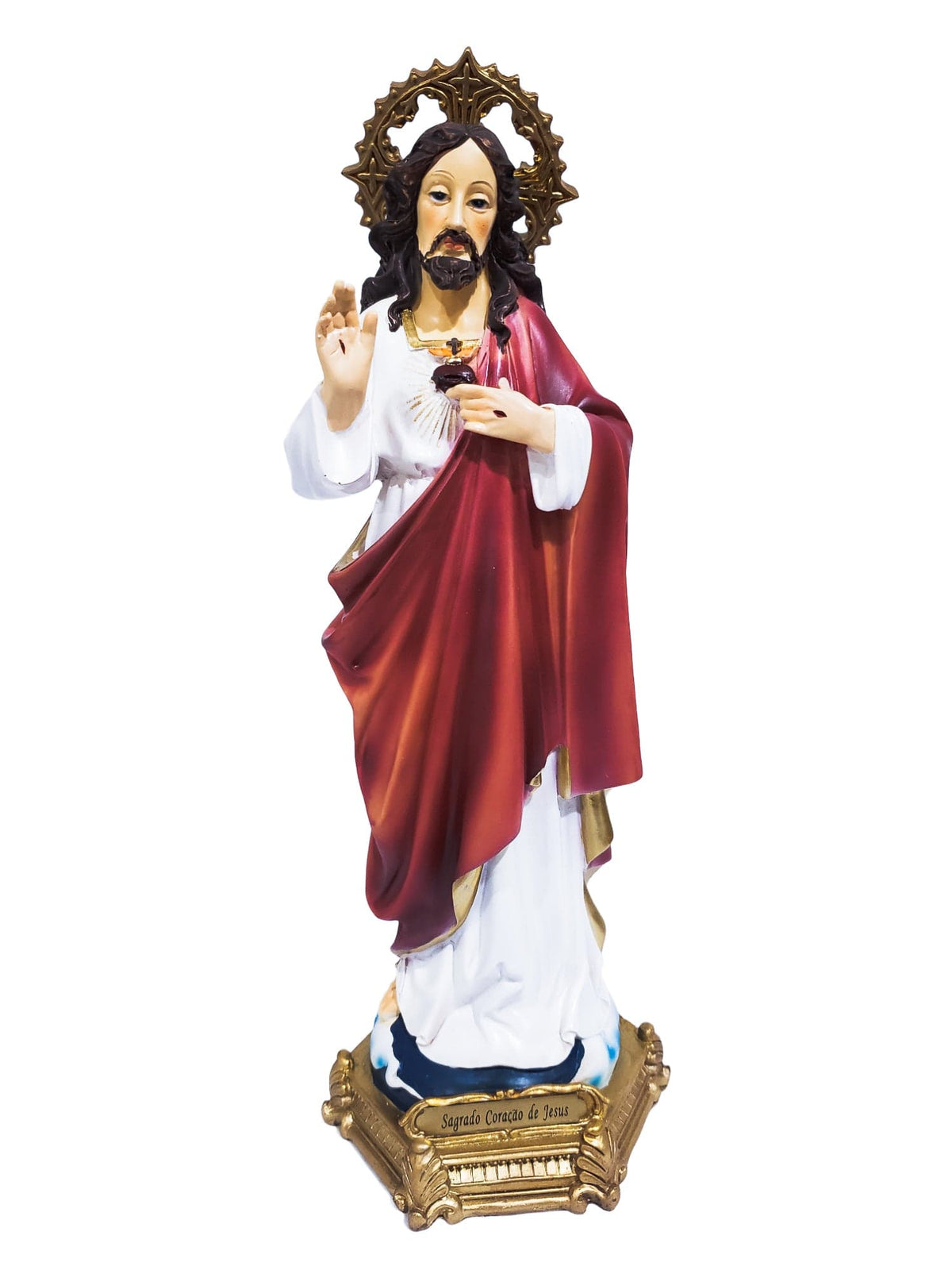 Imagem do Sagrado Coração de Jesus em Resina 30 cm-TerraCotta Arte Sacra