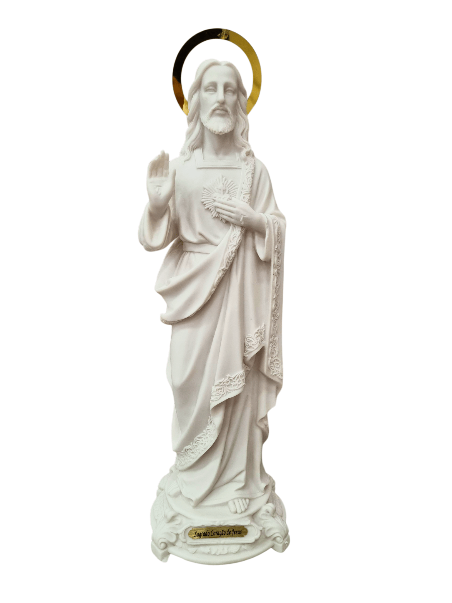 Imagem do Sagrado Coração de Jesus em Resina 35 cm-TerraCotta Arte Sacra