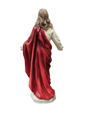 Imagem do Sagrado Coração de Jesus em Resina Colorida 15,5 cm-TerraCotta Arte Sacra