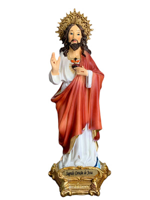 Imagem do Sagrado Coração de Jesus em Resina13 cm-TerraCotta Arte Sacra