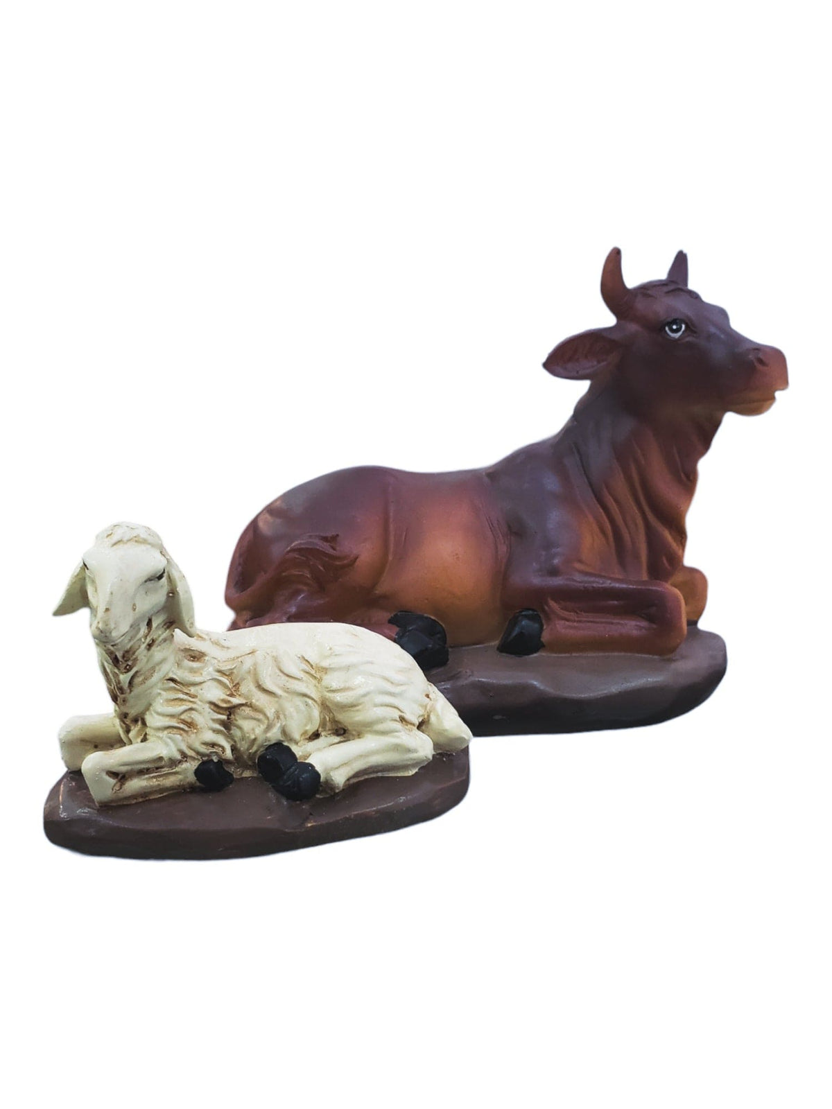 Jogo Vaca e Ovelha para Presépio de Até 25 cm-TerraCotta Arte Sacra