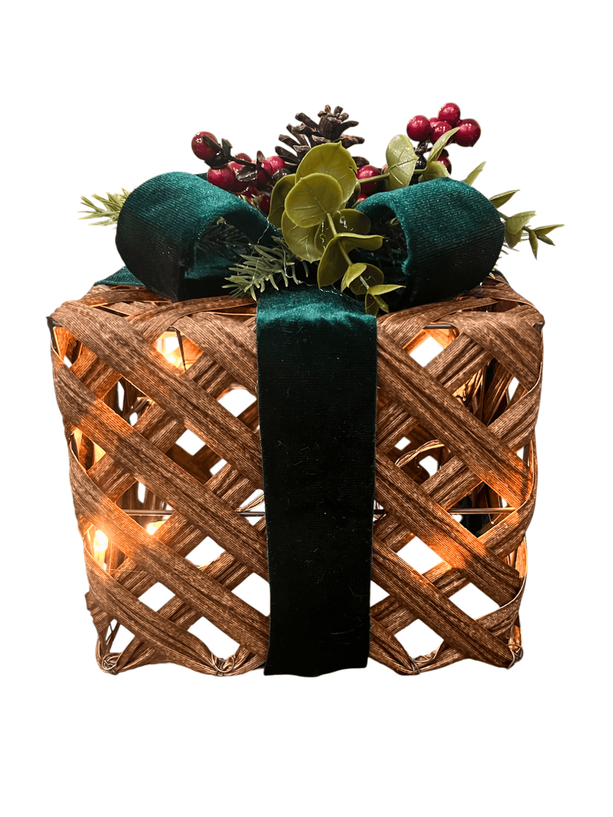 Kit Decorativo de Natal 3 peças com Led-TerraCotta Arte Sacra