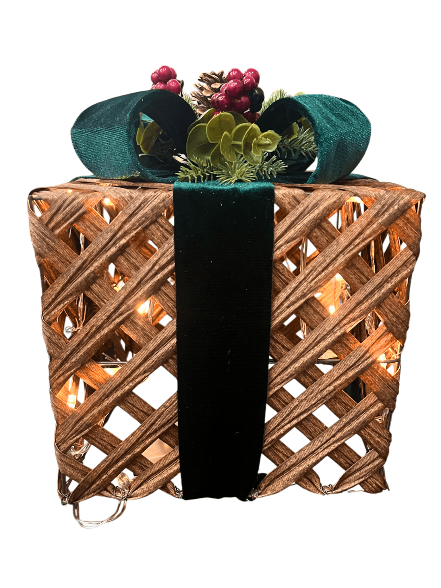 Kit Decorativo de Natal 3 peças com Led-TerraCotta Arte Sacra