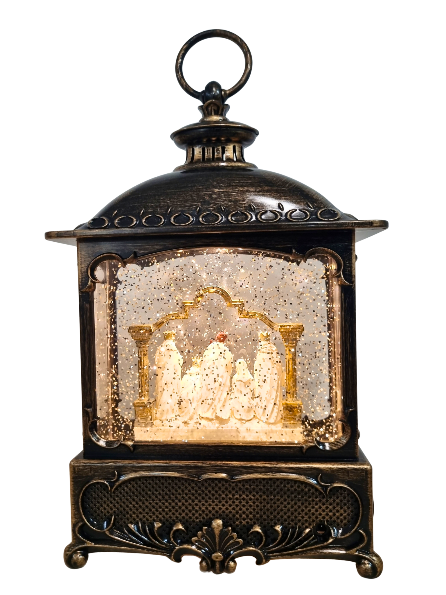 Luminária Presépio Branco 31 x 17 cm-TerraCotta Arte Sacra