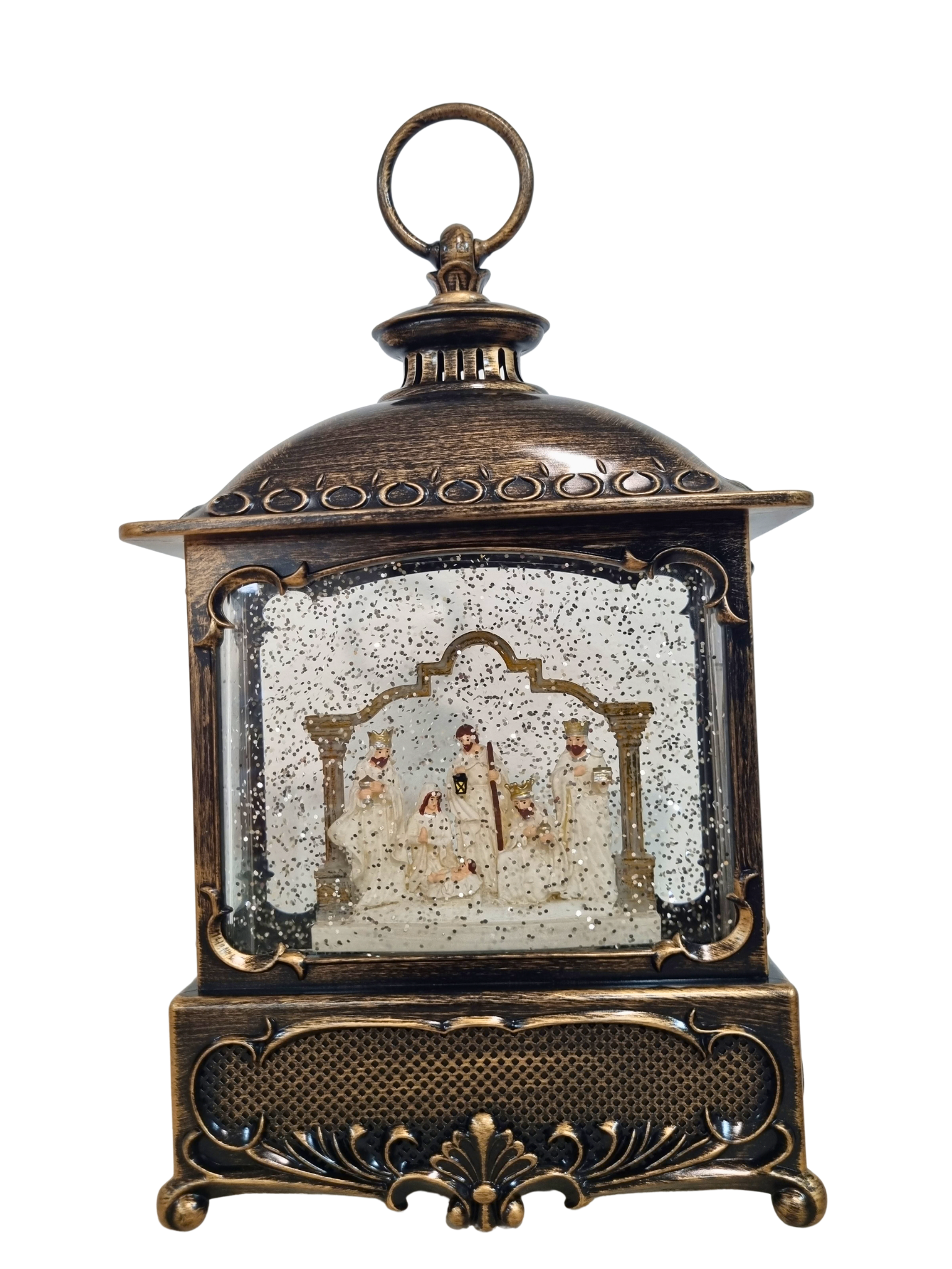 Luminária Presépio Branco 31 x 17 cm-TerraCotta Arte Sacra