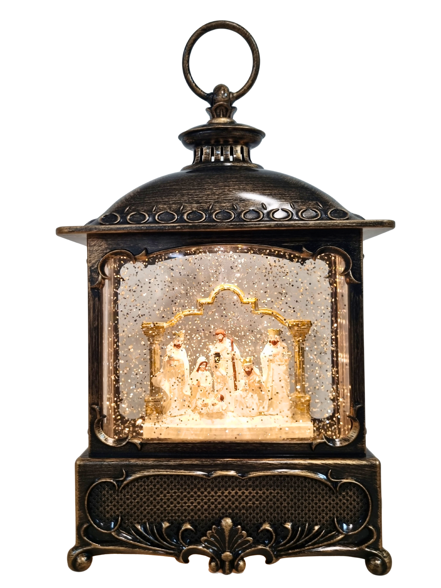 Luminária Presépio Branco 31 x 17 cm-TerraCotta Arte Sacra