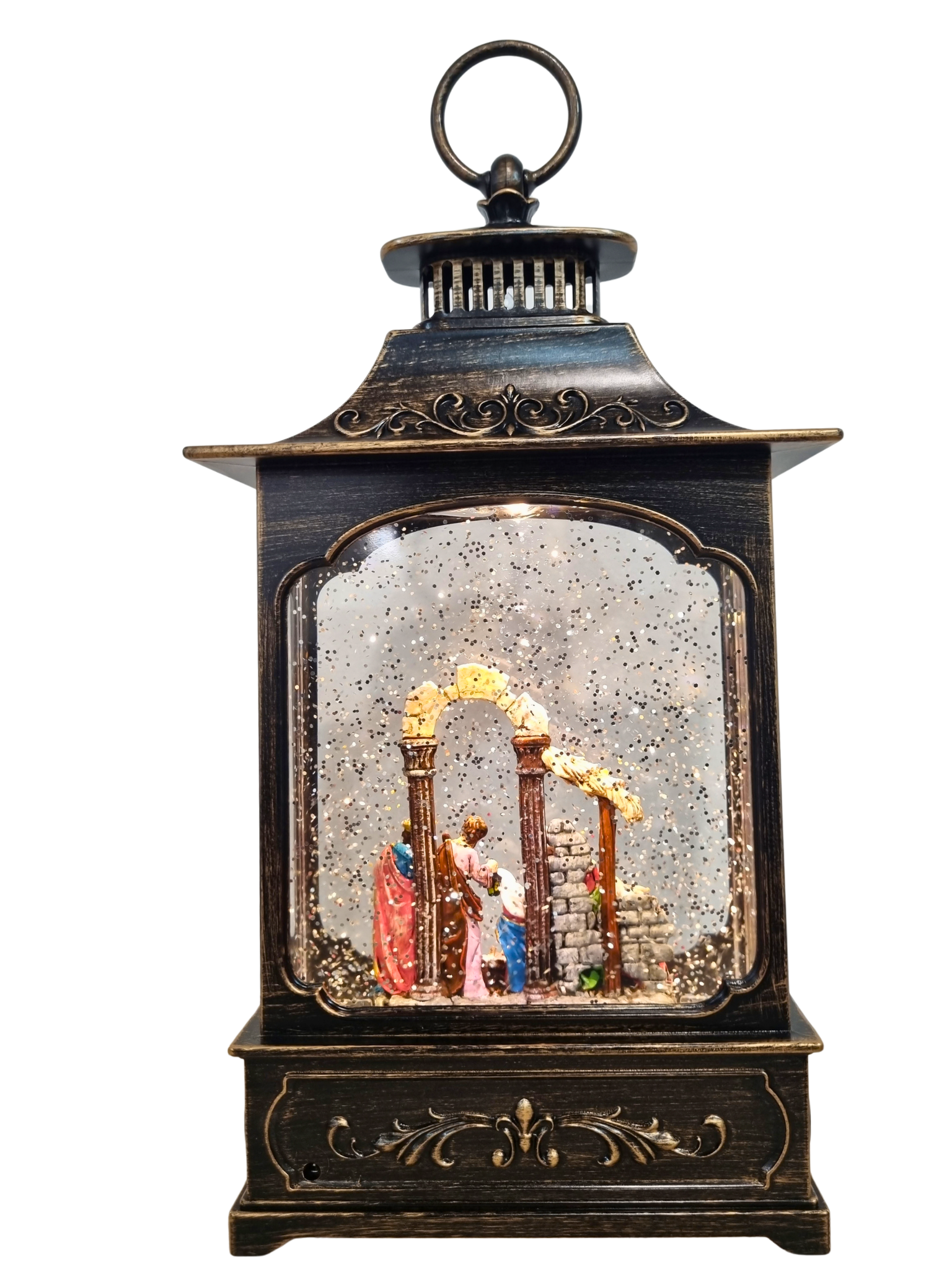 Luminária Presépio Colorido 35 x 16 cm-TerraCotta Arte Sacra
