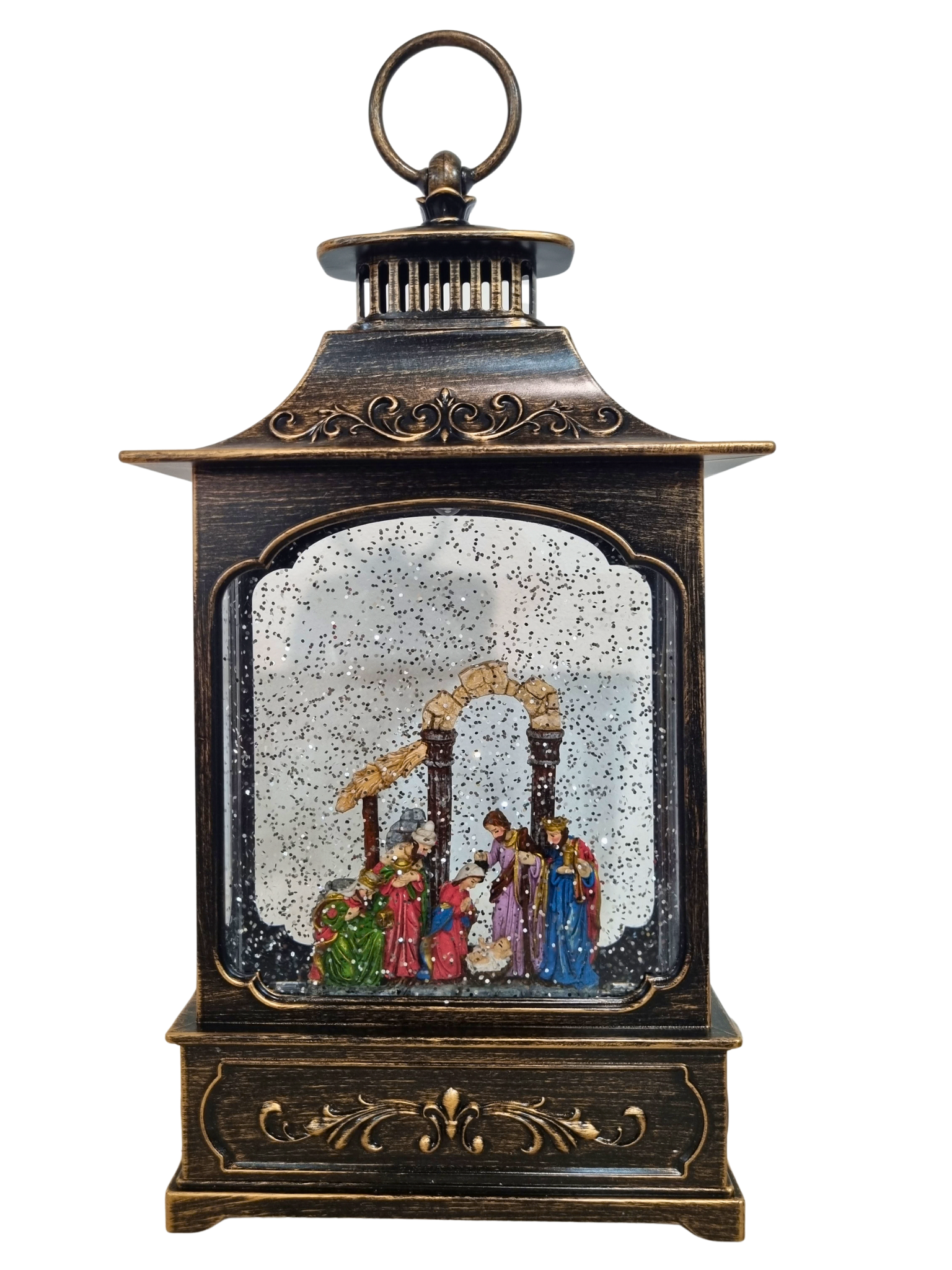 Luminária Presépio Colorido 35 x 16 cm-TerraCotta Arte Sacra