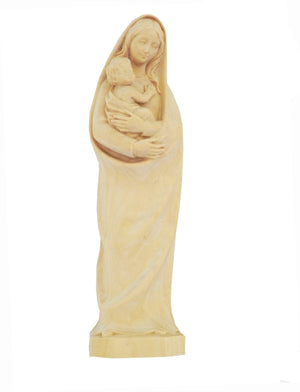 Madona Clássica em Madeira 23 cm-TerraCotta Arte Sacra