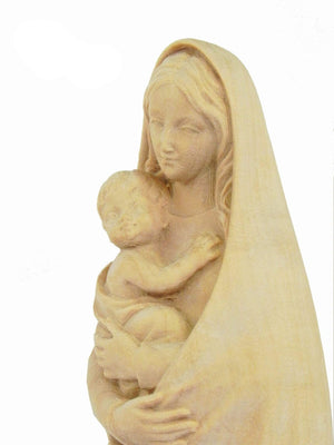 Madona Clássica em Madeira 23 cm-TerraCotta Arte Sacra