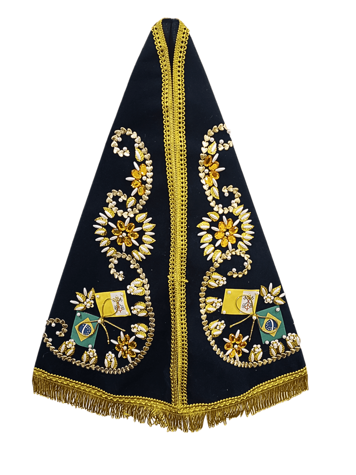 Manto com Pedras Laranjas para Imagem de 50 cm-TerraCotta Arte Sacra