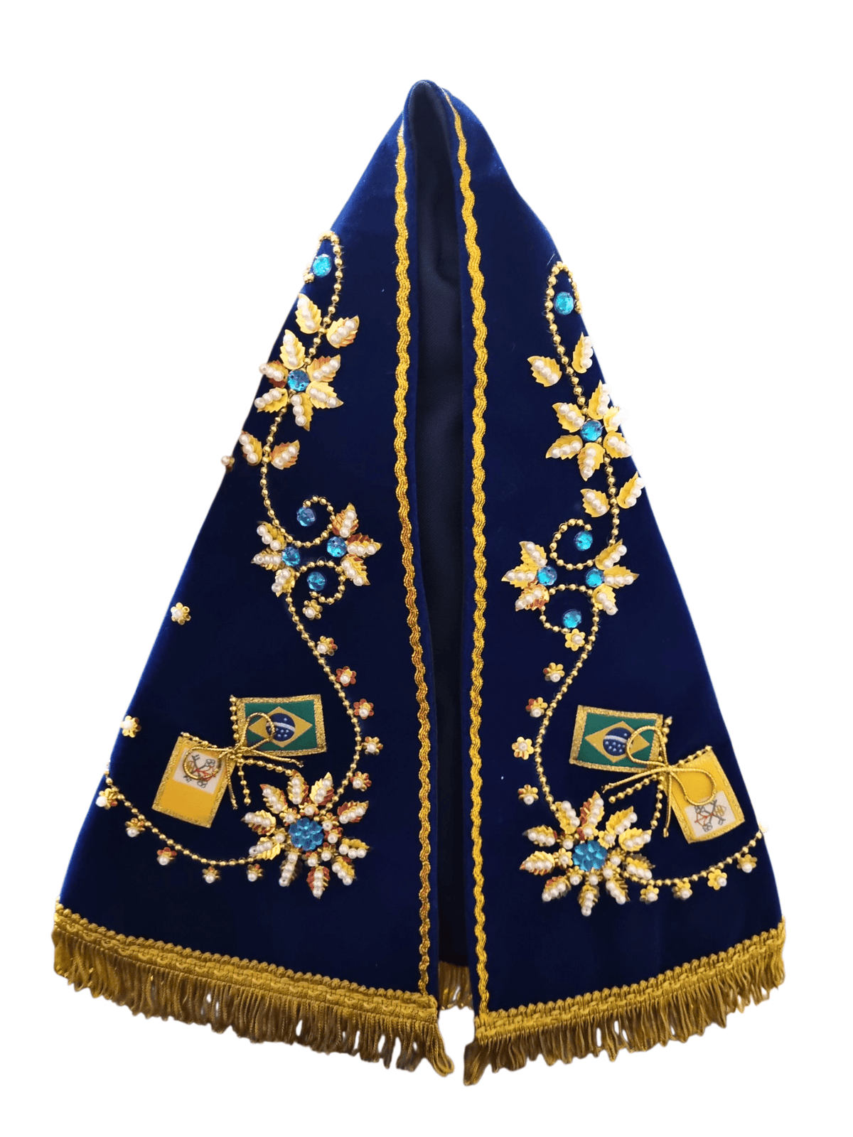 Manto para Imagem de Nossa Senhora Aparecida Divino Espírito Santo 38 cm-TerraCotta Arte Sacra