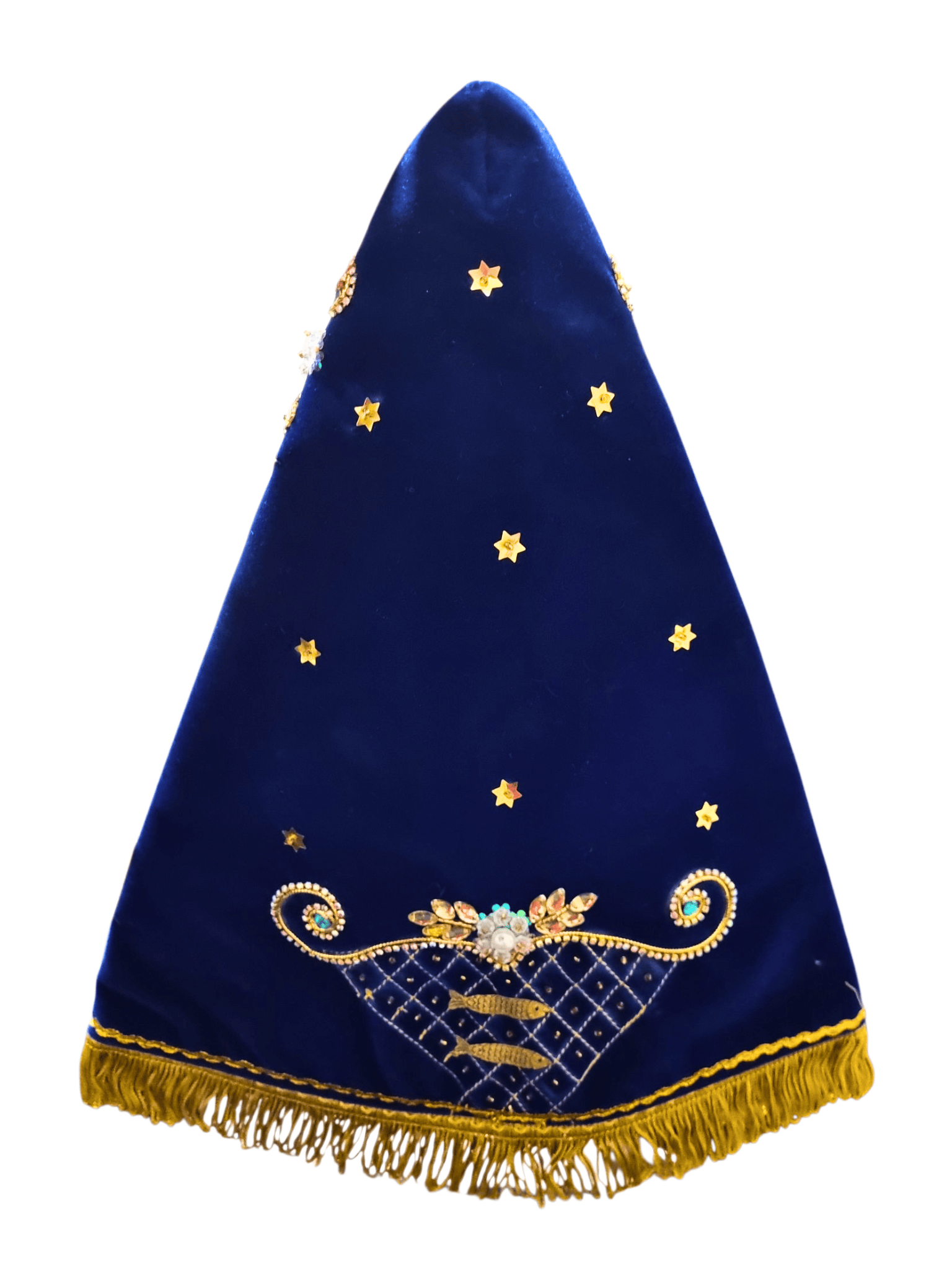 Manto para Imagem de Nossa Senhora Aparecida Pesca Milagrosa 38 cm-TerraCotta Arte Sacra