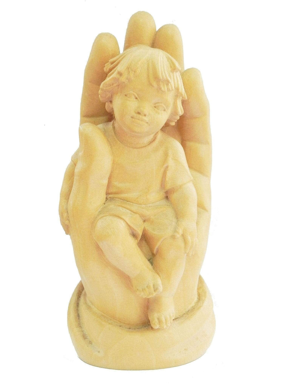 Mão Protetiva Menino em Madeira 11,5 cm-TerraCotta Arte Sacra