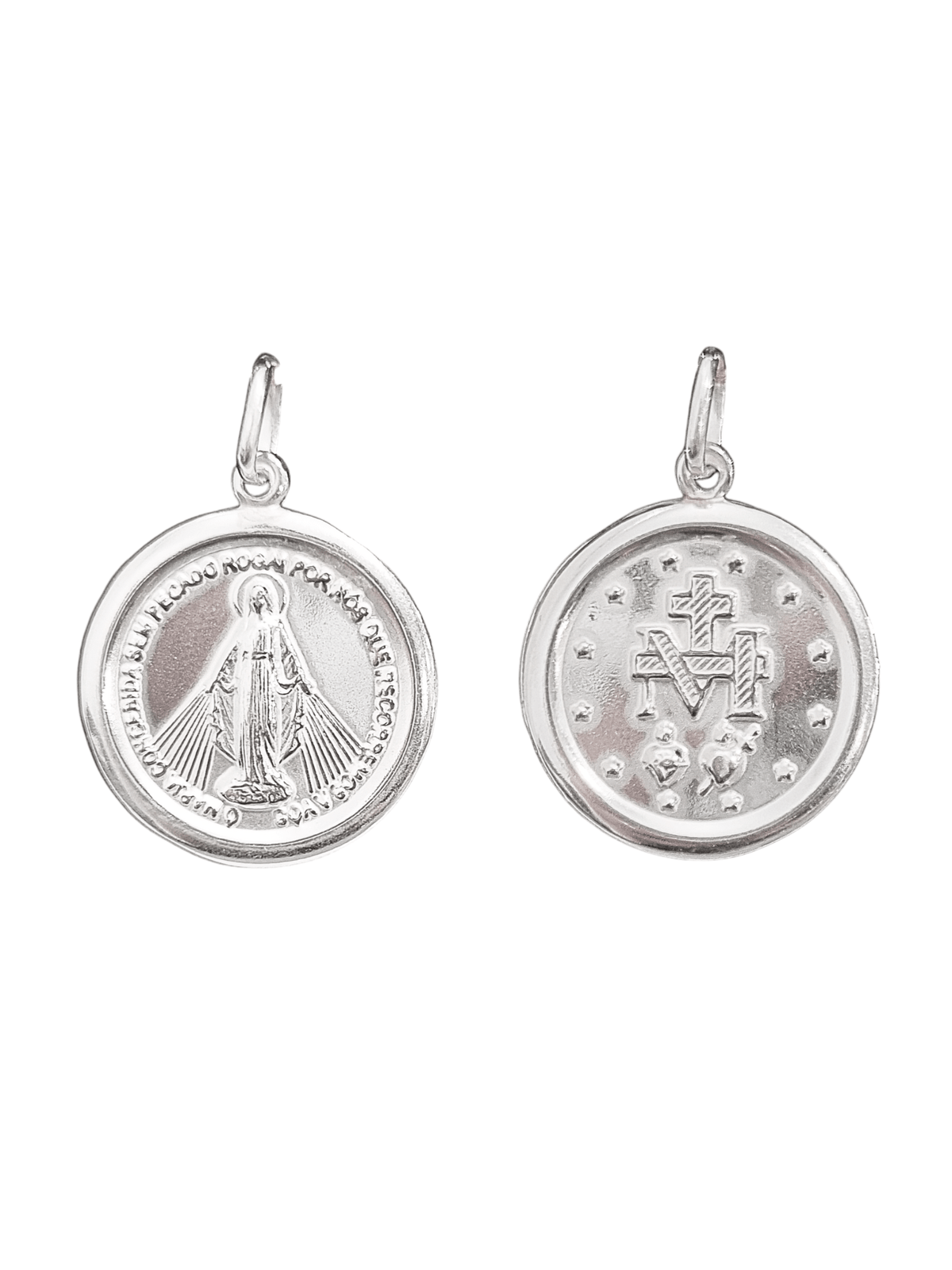 Medalha Milagrosa Oval de Nossa Senhora das Graças em Prata de Lei 925-TerraCotta Arte Sacra