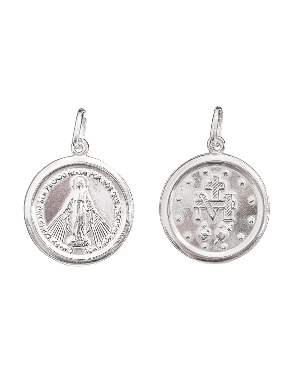 Medalha Milagrosa Oval de Nossa Senhora das Graças em Prata de Lei 925-TerraCotta Arte Sacra