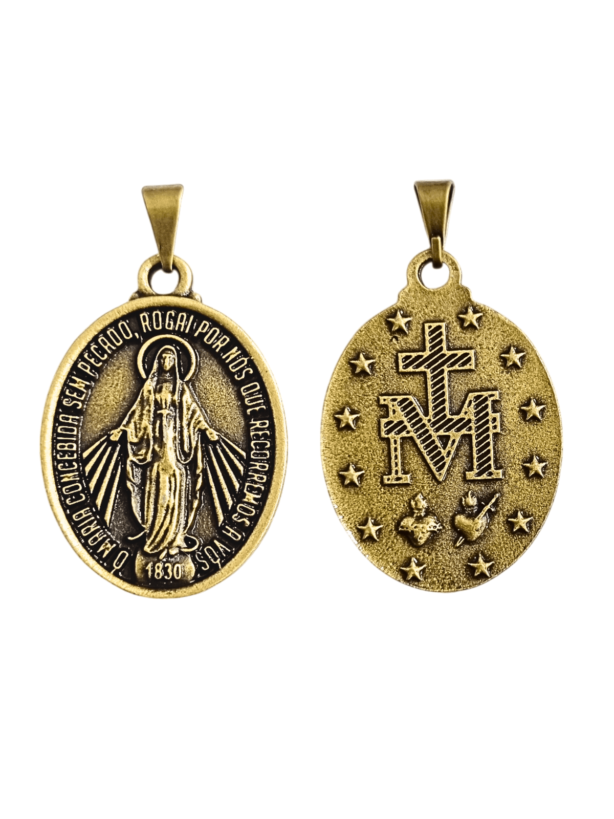Medalha Milagrosa de Nossa Senhora das Graças Oval-TerraCotta Arte Sacra