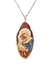Medalha de Ágata com Ícone Nossa Senhora da Ternura Made in Rússia-TerraCotta Arte Sacra