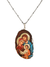 Medalha de Ágata com Ícone da Sagrada Família Made in Rússia-TerraCotta Arte Sacra