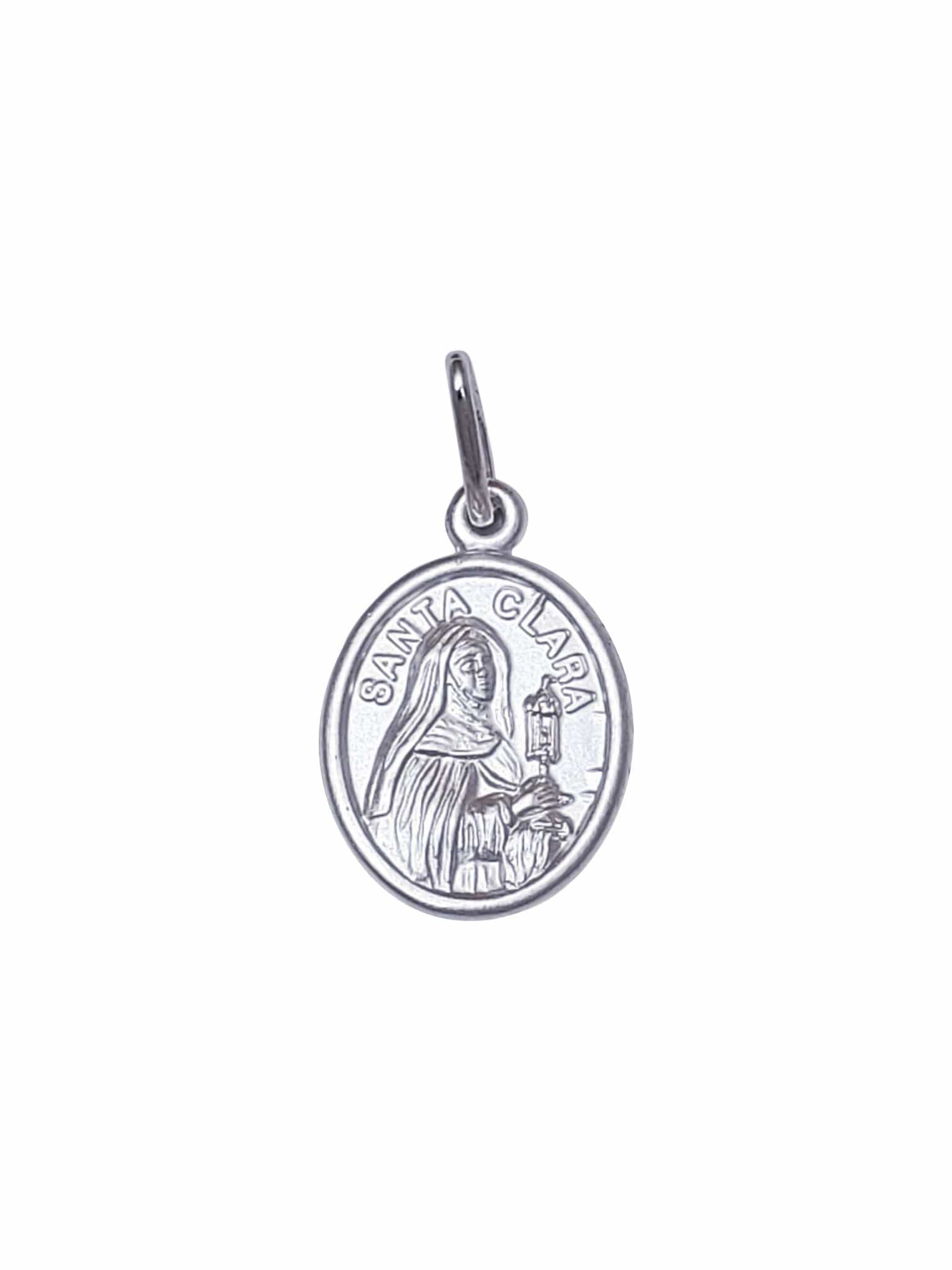 Medalha de Santa Clara 1.0-TerraCotta Arte Sacra
