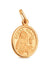 Medalha de Santa Clara dourada-TerraCotta Arte Sacra