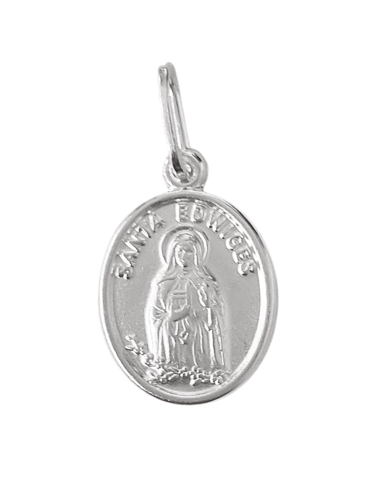 Medalha de Santa Edwiges em Prata de Lei 925-TerraCotta Arte Sacra