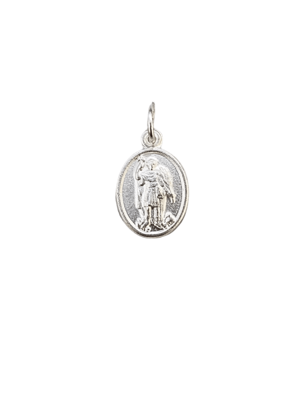 Medalha de Santo Expedito Oval em Prata de Lei 925-TerraCotta Arte Sacra