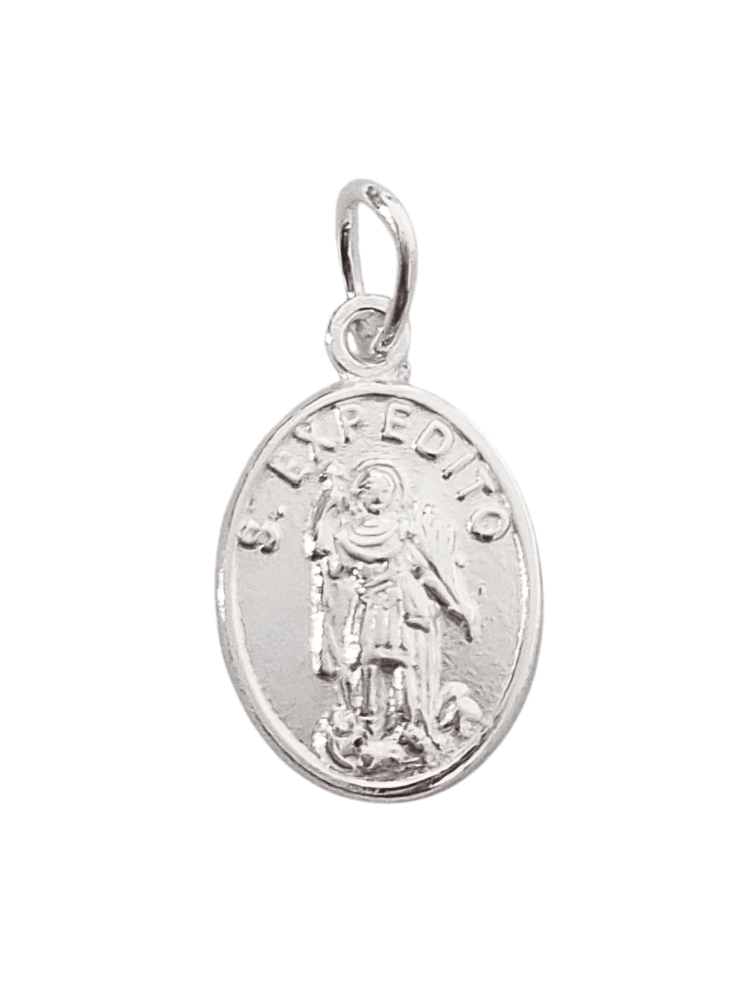Medalha de Santo Expedito em Prata de Lei 925-TerraCotta Arte Sacra