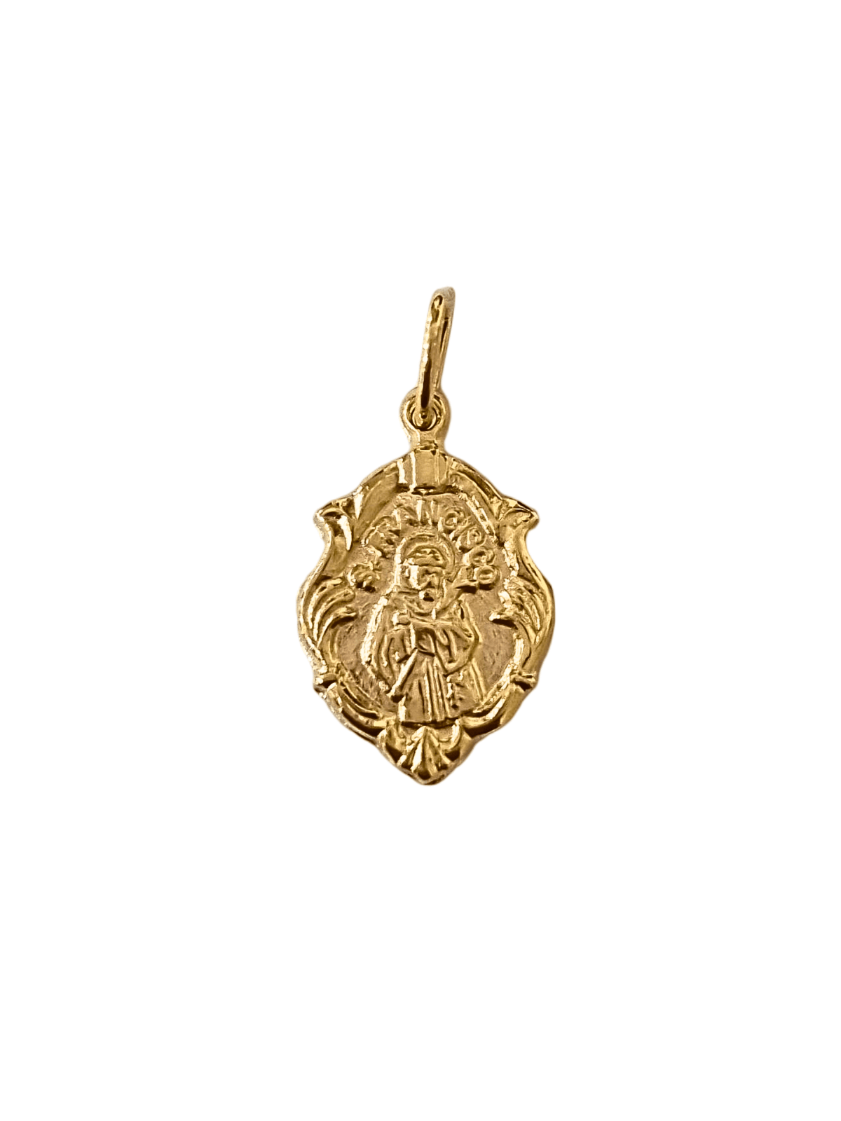 Medalha de São Francisco em Prata de Lei 925 e Banho de Ouro 18 K-TerraCotta Arte Sacra