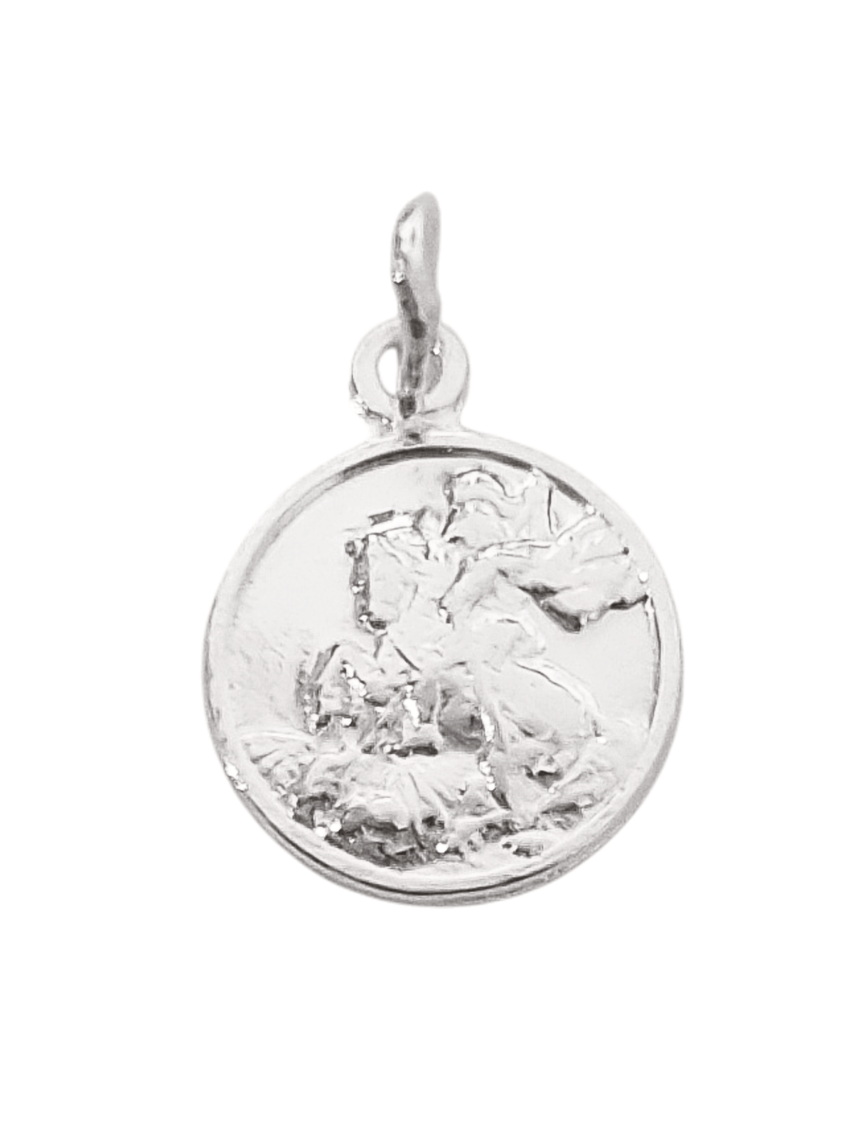 Medalha de São Jorge em Prata de Lei 925-TerraCotta Arte Sacra