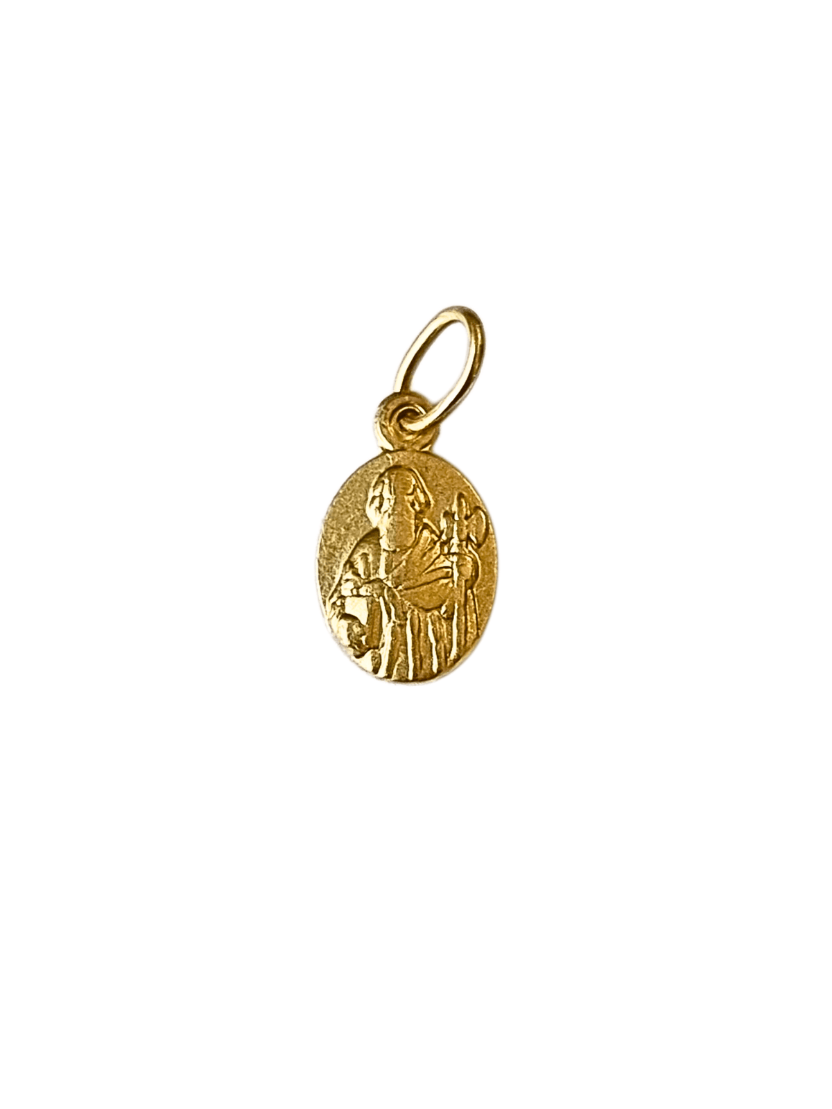 Medalha de São Judas Tadeu em Prata de Lei 925 e Banho de Ouro 18 K-TerraCotta Arte Sacra