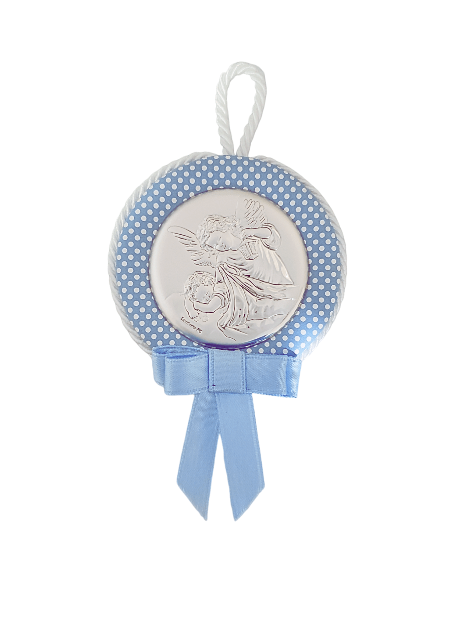 Medalhão de Berço com Medalha de Prata (Meninos)-TerraCotta Arte Sacra