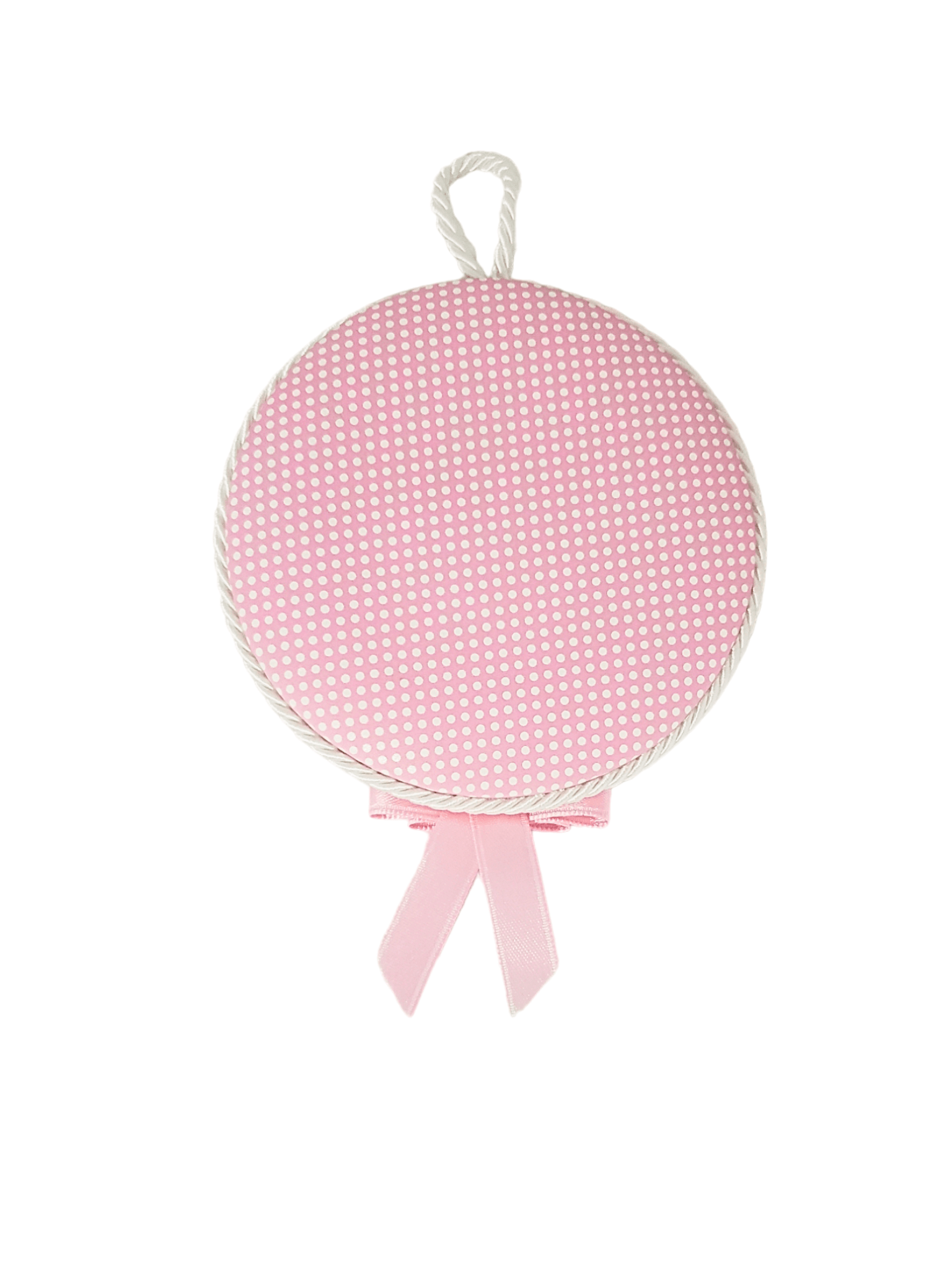 Medalhão de Berço com Medalha de Prata e Música (Meninas)-TerraCotta Arte Sacra