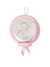 Medalhão de Berço com Medalha de Prata e Música (Meninas)-TerraCotta Arte Sacra