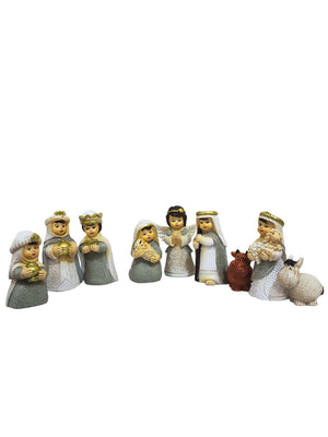 Mini Presépio com 9 peças-TerraCotta Arte Sacra