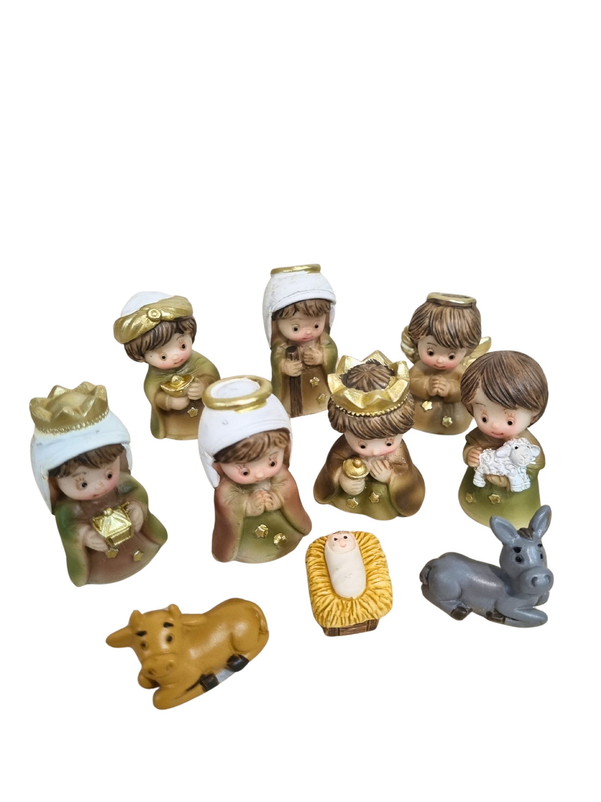 Mini Presépio em Resina 10 peças 5 cm-TerraCotta Arte Sacra