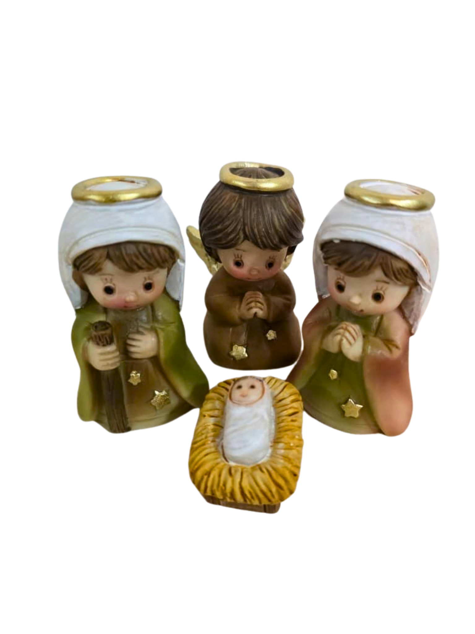 Mini Presépio em Resina 10 peças 6,5 cm-TerraCotta Arte Sacra