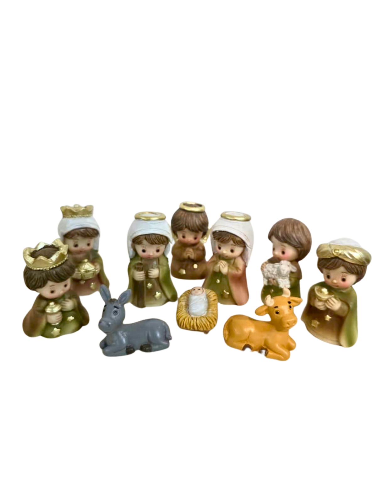 Mini Presépio em Resina 10 peças 6,5 cm-TerraCotta Arte Sacra