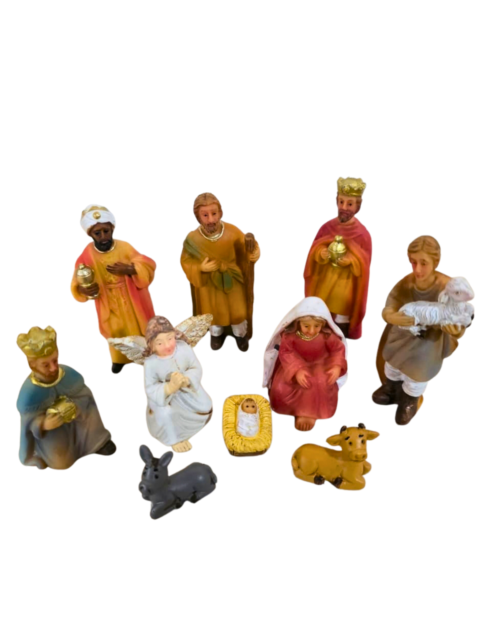 Mini Presépio em Resina 10 peças 7,5 cm-TerraCotta Arte Sacra