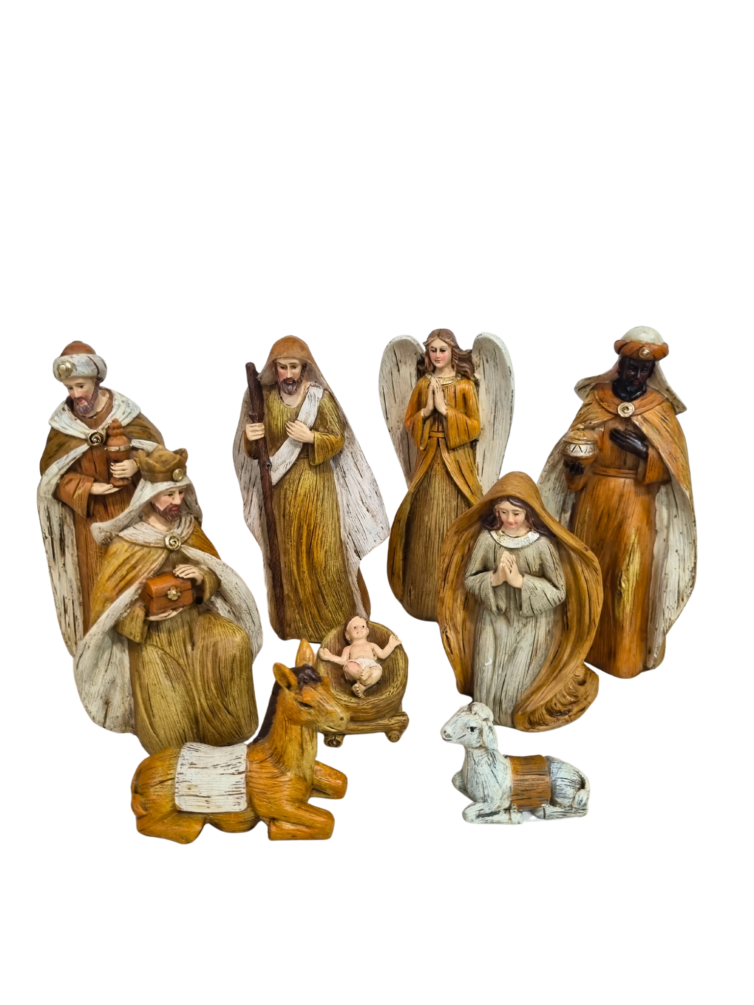Mini Presépio em Resina 9 peças 15 cm-TerraCotta Arte Sacra
