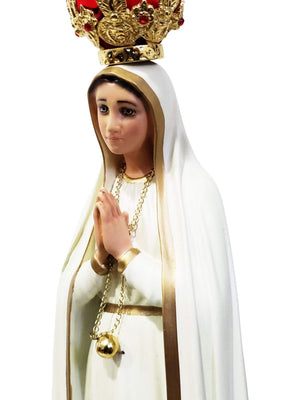 Nossa Senhora de Fátima de Pó de Mármore 43-TerraCotta Arte Sacra
