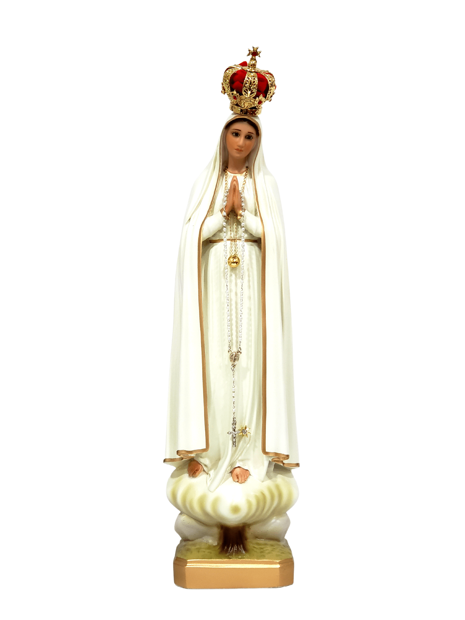 Nossa Senhora de Fátima de Pó de Mármore 43-TerraCotta Arte Sacra