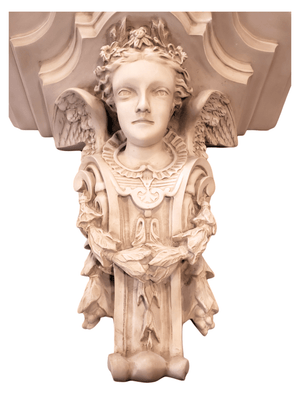 Peanha de Anjo Marfim-TerraCotta Arte Sacra