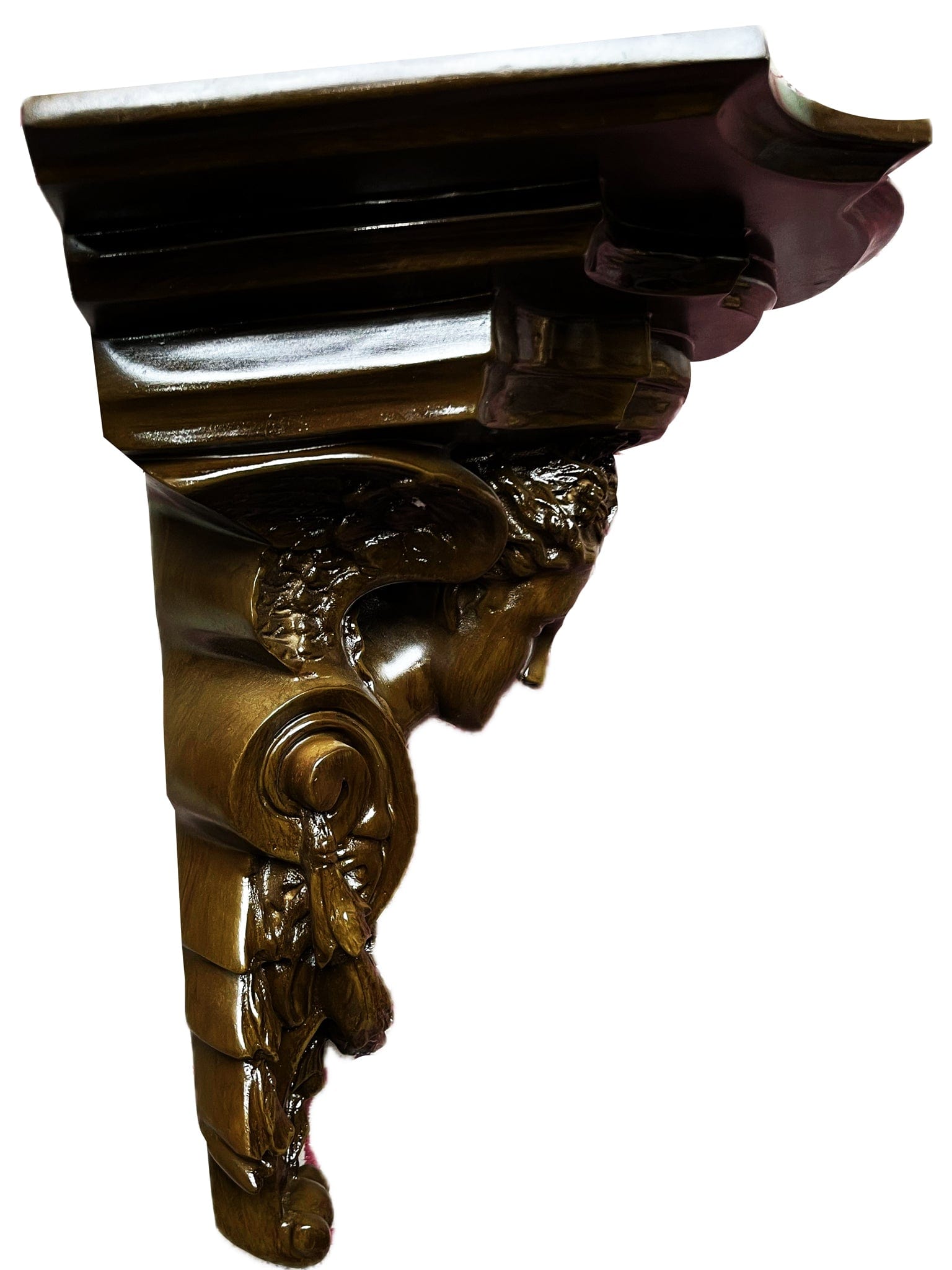 Peanha de Anjo em Pó de Mármore 55 cm-TerraCotta Arte Sacra