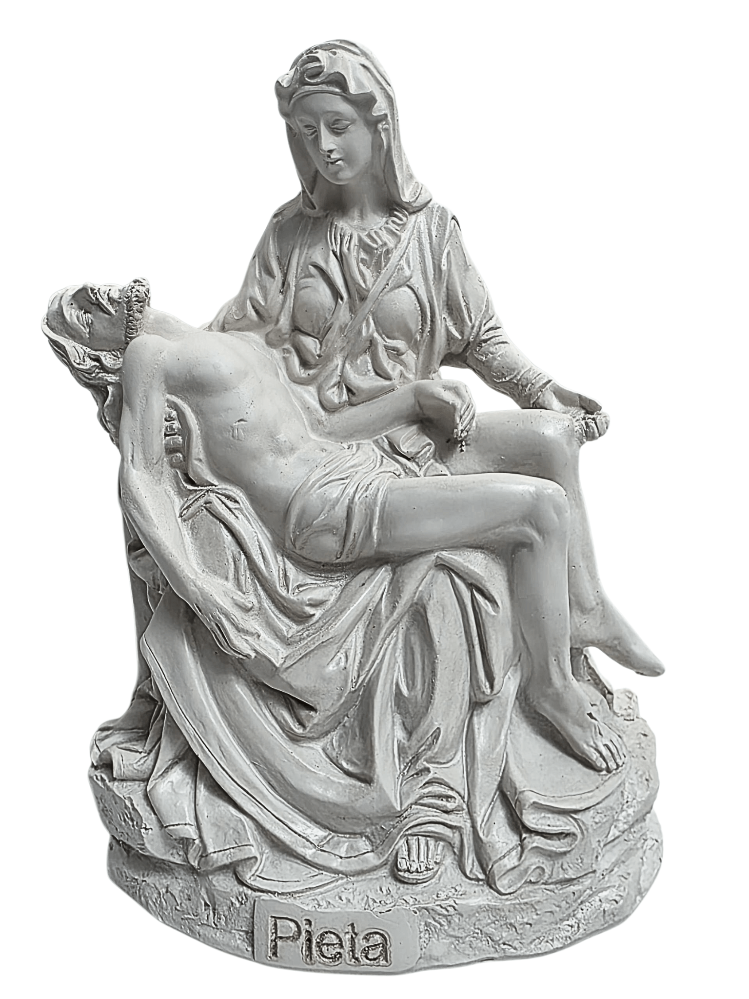 Pietá em Resina Branca 13 cm-TerraCotta Arte Sacra