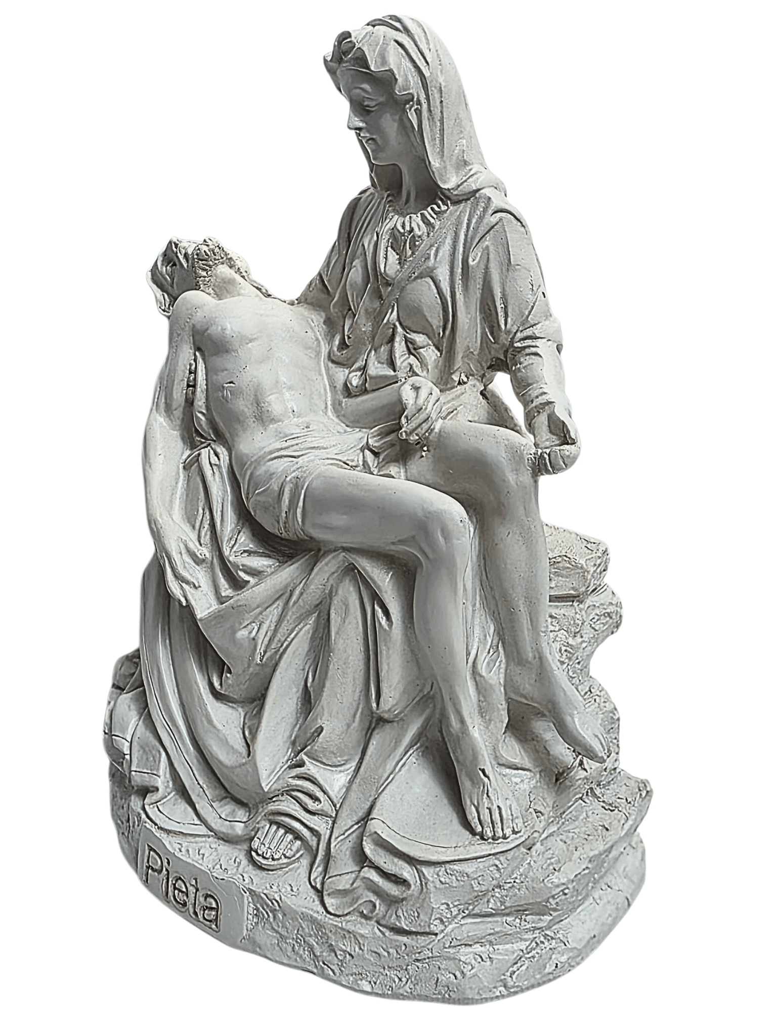 Pietá em Resina Branca 13 cm-TerraCotta Arte Sacra