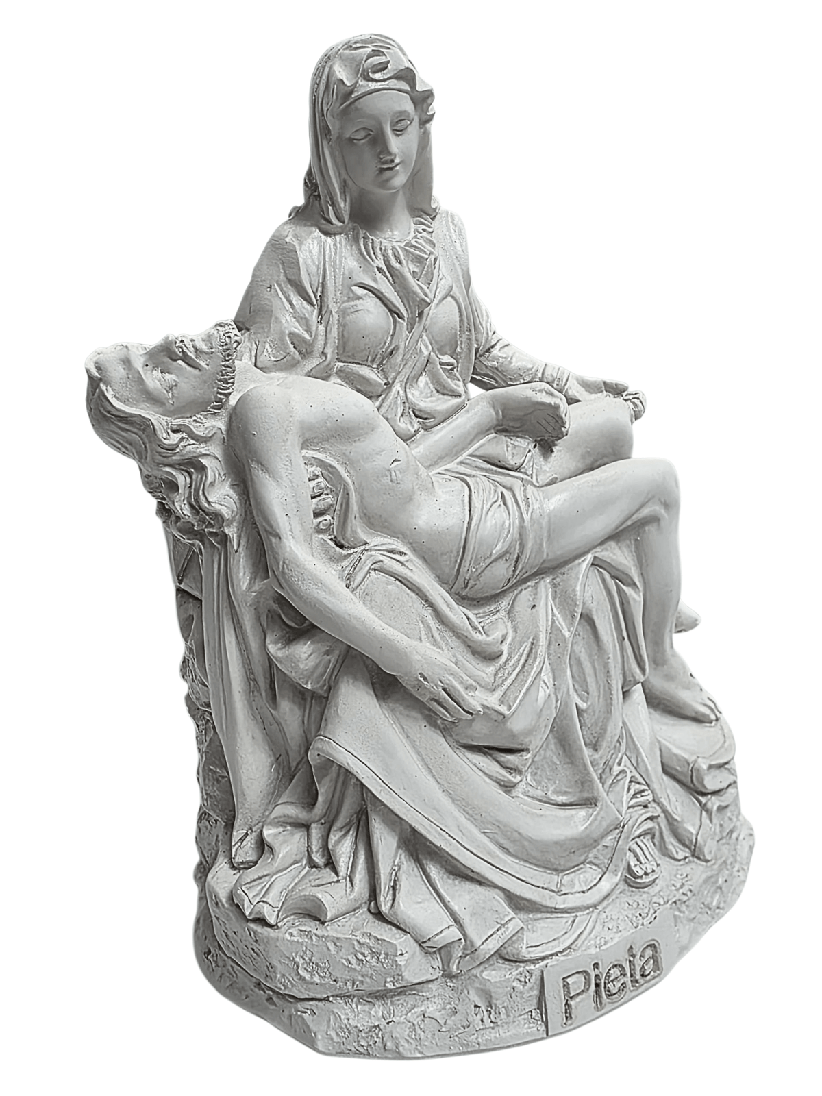 Pietá em Resina Branca 13 cm-TerraCotta Arte Sacra