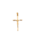 Pingente Crucifixo em Prata de Lei 925 e Banho de Ouro 18K-TerraCotta Arte Sacra