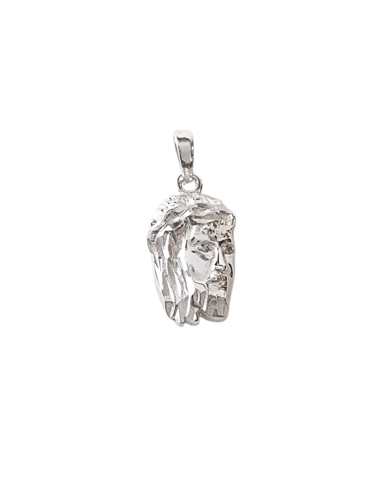 Pingente Face de Cristo em Prata de Lei 925-TerraCotta Arte Sacra
