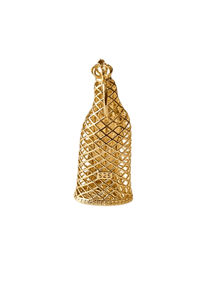 Pingente Vazado Nossa Senhora de Fátima Grande de Prata de Lei 925 com Banho de Ouro 18 K-TerraCotta Arte Sacra